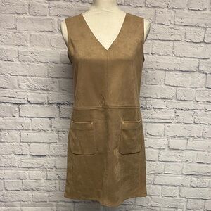 Max Studio faux suede sleeveless minidress Size S